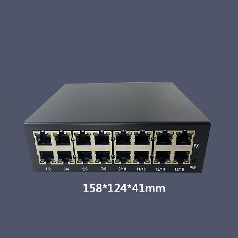 Мини-стальной сетевой коммутатор 100 гигабитный порт 5/8/16/24 Ethernet shunting hub Оптовая Продажа 10/100 Мбит/с
