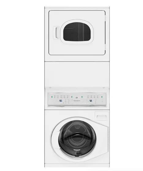 HS STACKED WASHER Extractor & Dryer Industrial Washing Machines Hotel Used Commercial Laundry Equipment 10KG TOLKAR
