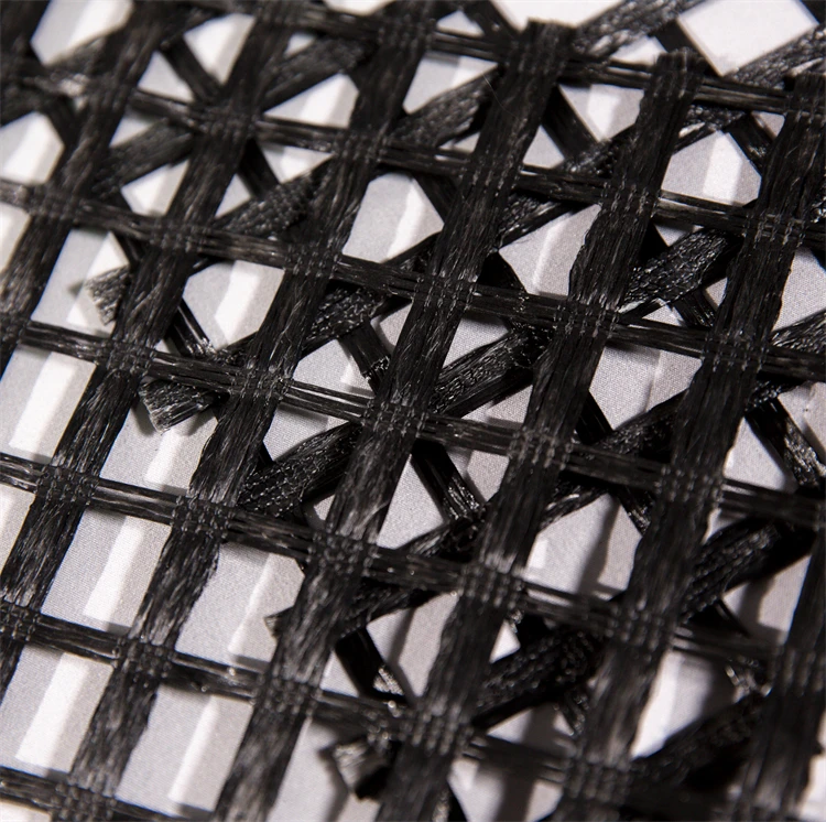 Good Quality Finely Processed Uniaxial Polyester Biaxial Composite PET Geogrid for tetaining wall