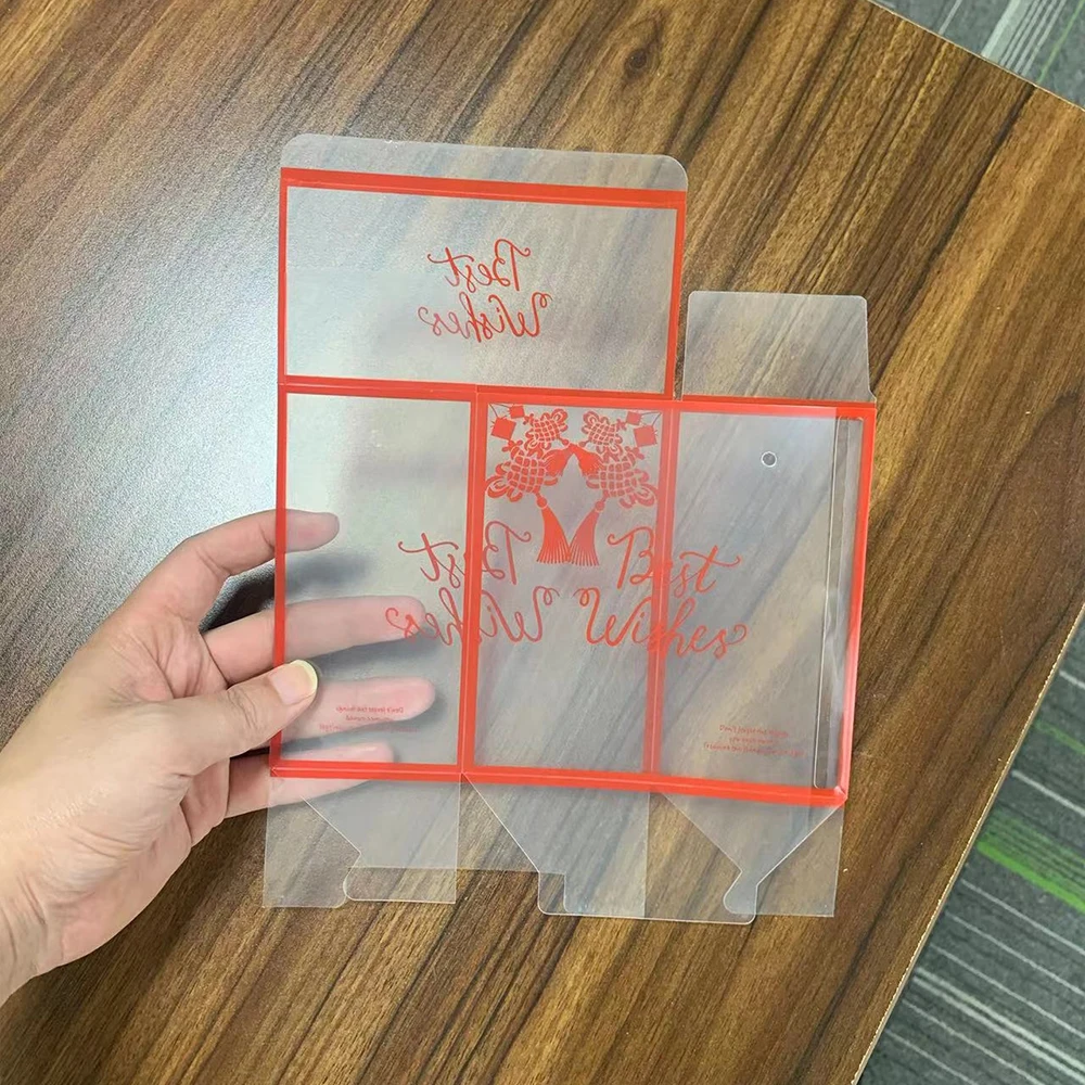 OEM Custom Gift Box Transparent Folding PVC PET Plastic Acetate Clear Packaging Box
