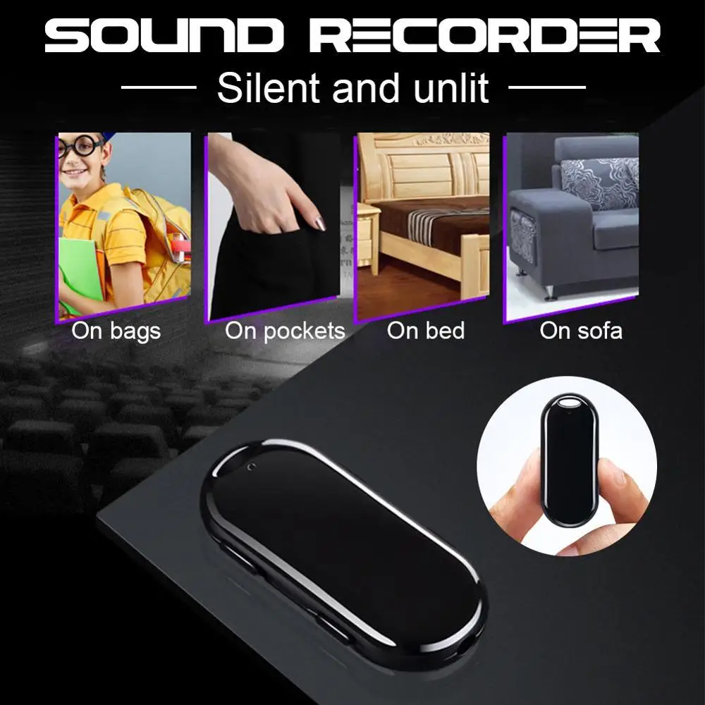 8GB Hidden Pendant Mini Digital Voice Recorder Sound Audio Recording Pen Professional MP3 Player Voice Activated Dictaphone