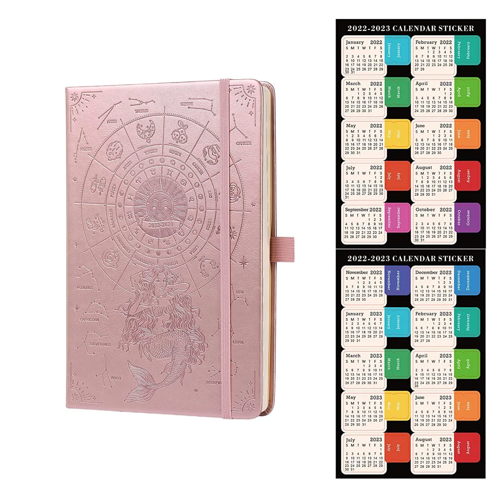 Custom Hardcover Planner  Daily Weekly Monthly Personal Organizer 5x8.2 Inches For Study and Schedule