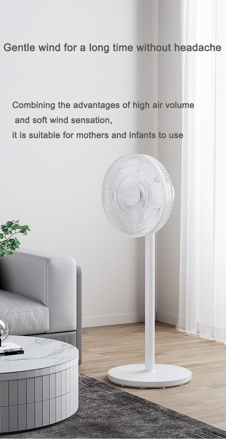 Modern 16 Inch Pedestal Ventilation Fan with Remote Control Solar-Powered for Household and Hotel Use Plastic Box Installation