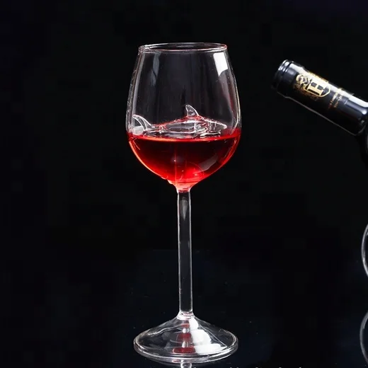Shark Wine Glass Goblet With Box-Fun Novelty for Wine Lovers Party Christmas Halloween And Celebration