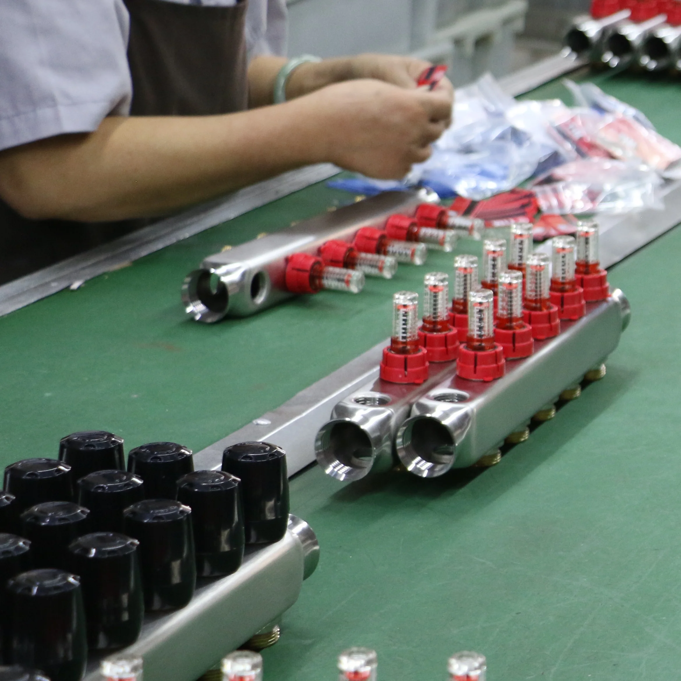 HUIBO Hydraulic Manifold Tail Valves Floor Heating Manifold Part Water Air Vent Valve