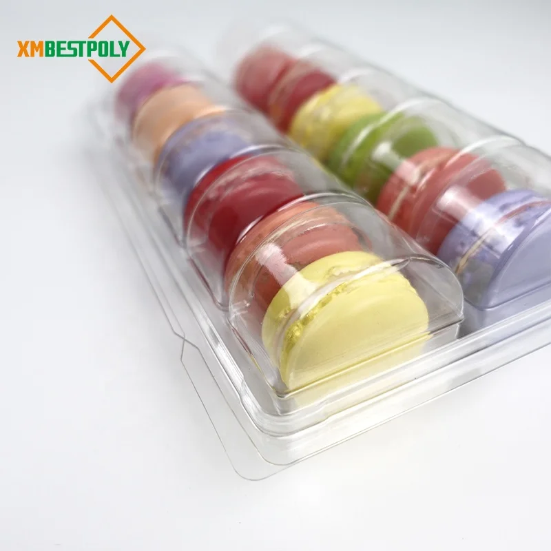 
12 Macarons Clear Plastic clamshell Custom Blister Tray 
