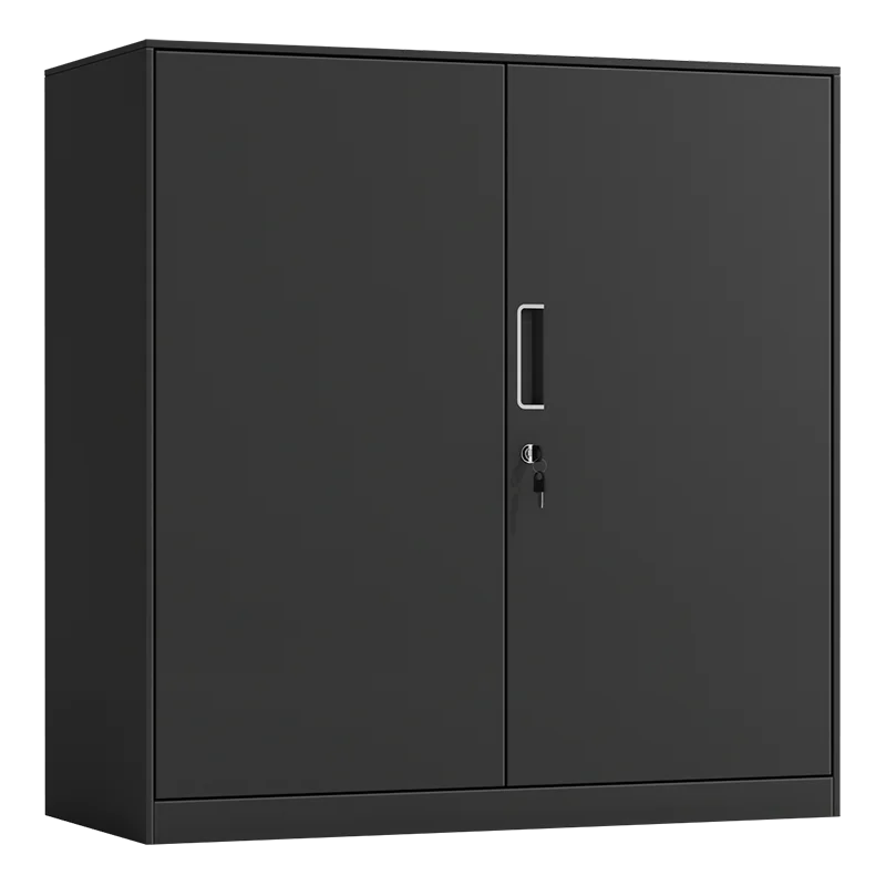 small storage cabinet half height 2 swing door metal file cabinet with adjustable shelf