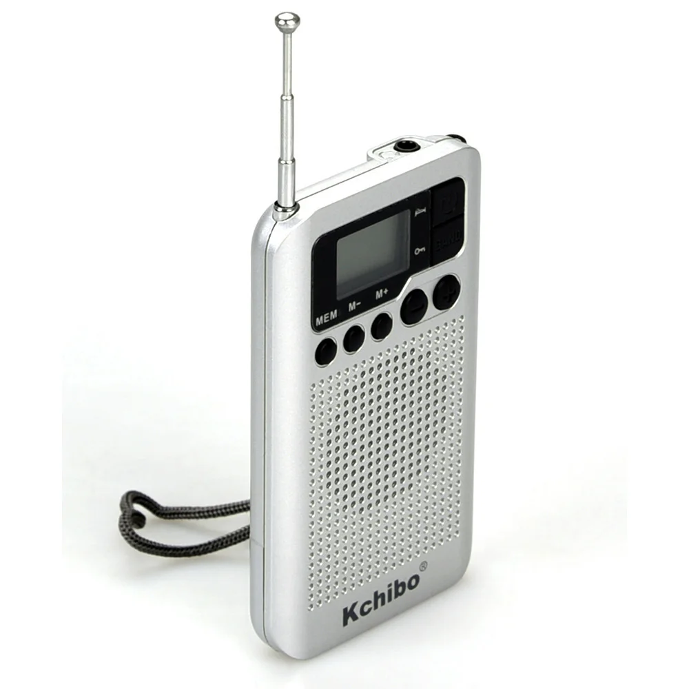 Kchibo High quality Amazon best sell multifunction portable am fm alarm radio with LCD time and clock display