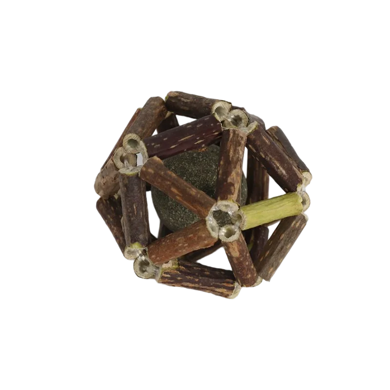 Interesting original cat Mint cleaning Mint stick toy with sisal fish ball or mouse cat toy factory hot selling