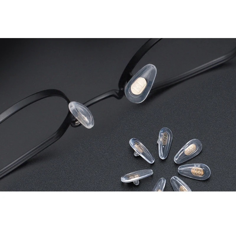 Soft Screw in anti-slip silicone nose pads for optical glasses accessories silicone nose pads