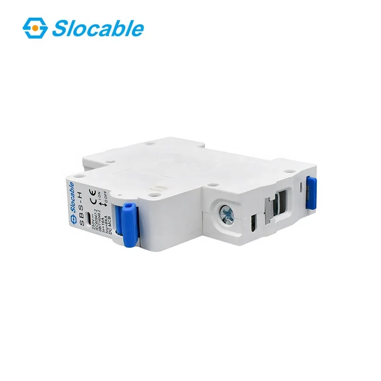 Slocable Hotsell Waterproof 1P 3P 2P 4P 500V 750V 1000V 10A 25A 32A Solar MCB DC Circuit Breaker for Solar System