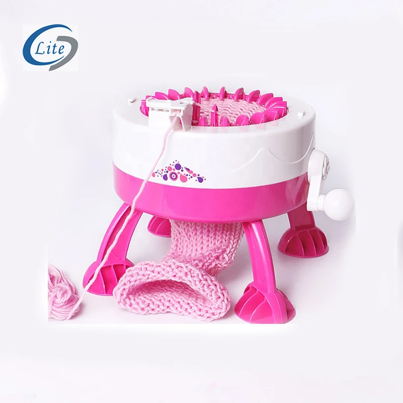 48 Needles Smart Weaving Loom Round Spinning Knitting Machines with Row Counter, Knitting Board Rotating Double Loom