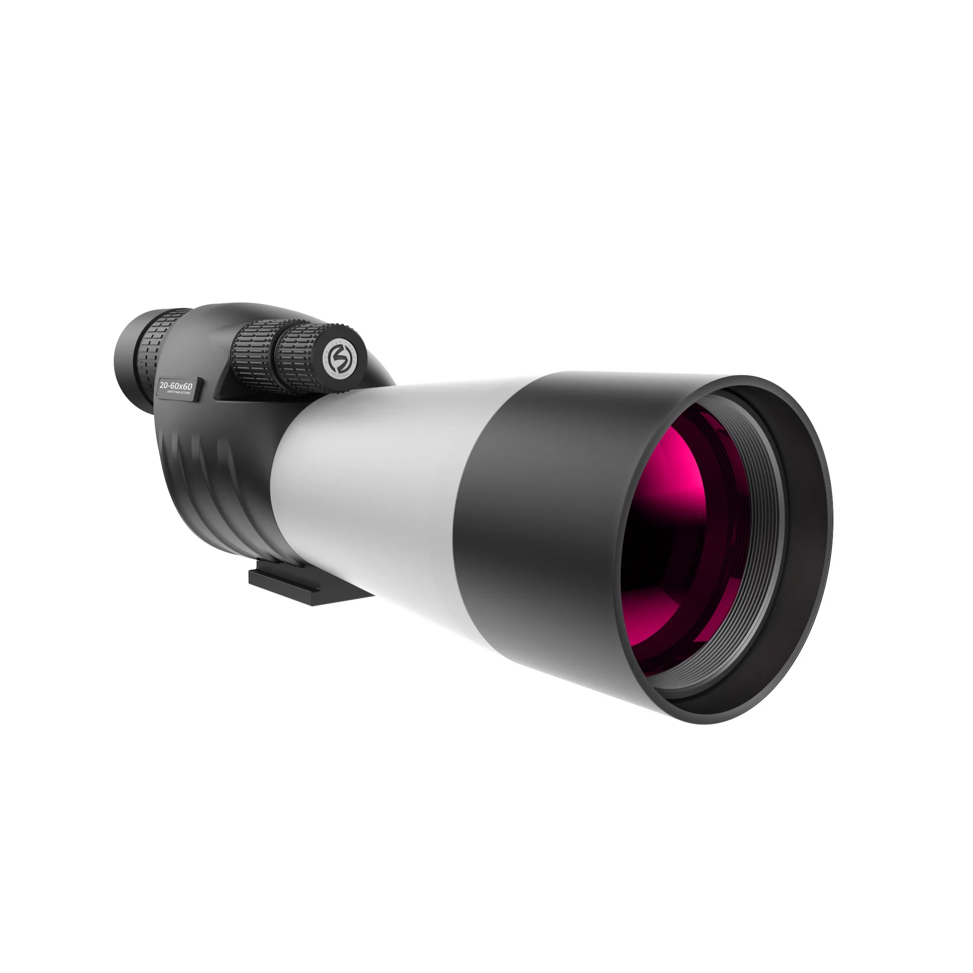 Bird-watching scope 20-60x60 high power high-definition ED fuchsia film double focus Spotting Scope