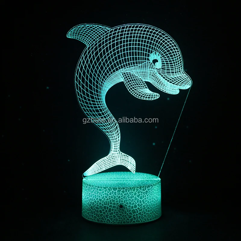 Google популярный usb rgb пульт дистанционного управления Сенсорный аниме 3d иллюзия акриловый светодиодный ночник