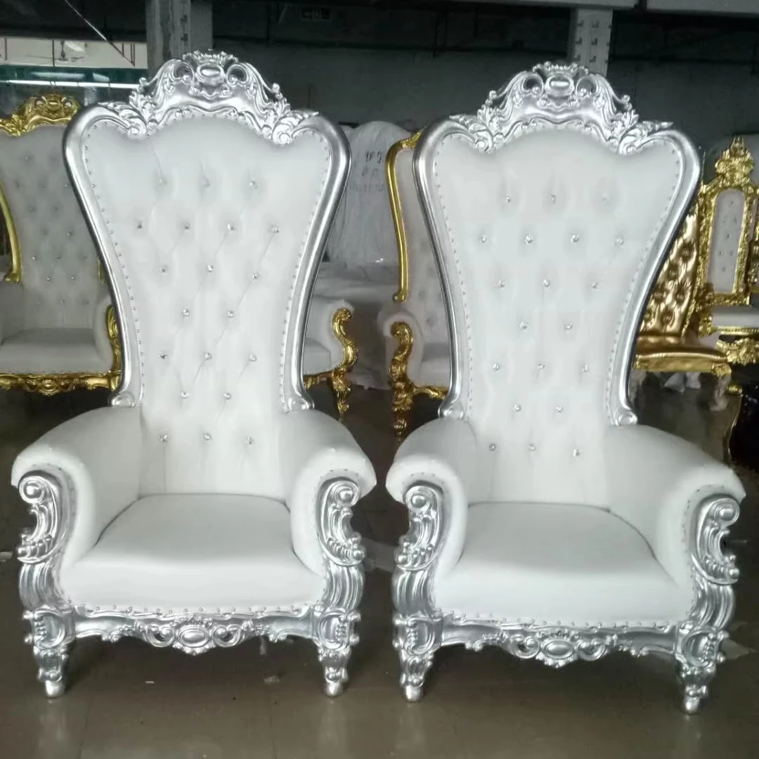 Modern design luxury sofa party chairs throne chair bride and groom chairs for rent