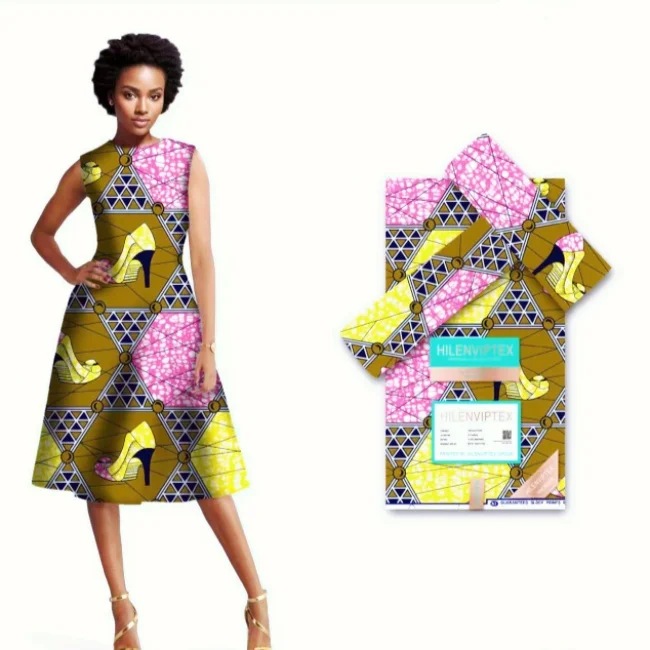 ZHAORUN Hot Sale Cotton 100% Multi Africa Wax Prints Pattern Cartoon Printed Fabric Cartoon African Print Fabric