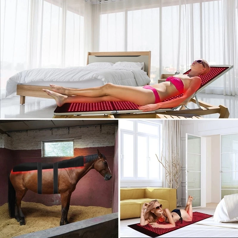 Red and Infrared LED Light Therapy Pad 850nm 660nm Back Pain Relief Slimming Machine Waist Thermal Pad