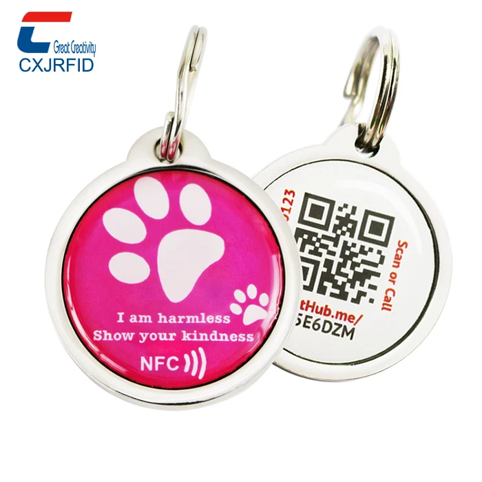 CXJ rfid-метка по заводской цене небольшая Водонепроницаемая NFC-метка для собак металлическая эпоксидная Метка
