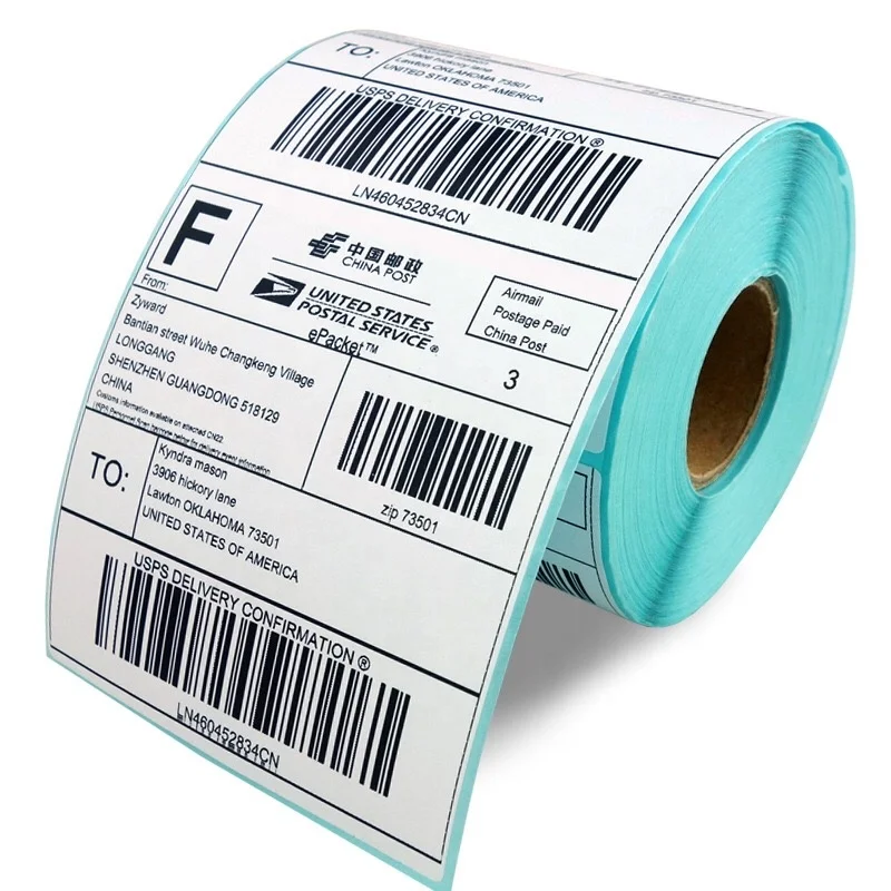 4х6 стеклянная рамка для термобумага Прямая термопечать этикеток пустой самоклеющиеся транспортные этикетки коробка