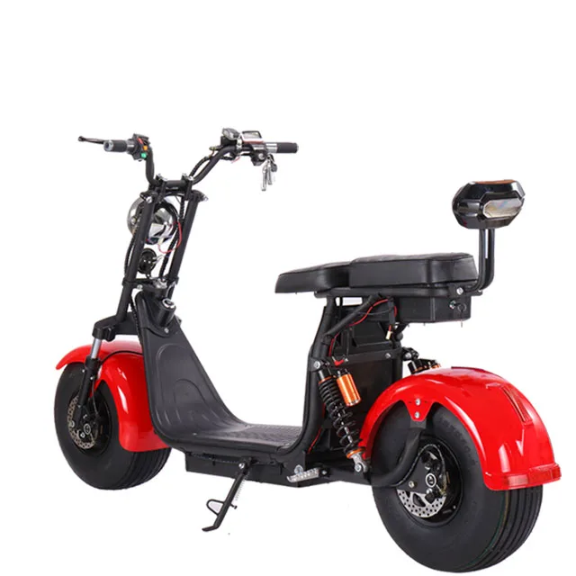 
good price super scooter fat tire electric scooter with front and rear suspension fork city coco 