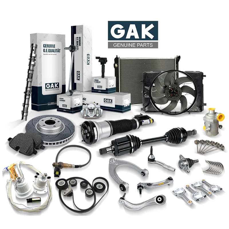 GAK brand supply whole car genuine auto parts spare parts and accessories for BMW/Mercedes Benz/Volkswagen/Skoda/Fiat/Renault
