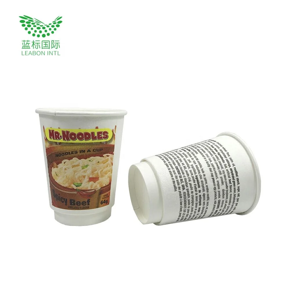 China supplier 8oz double wall disposable Design Disposable foam paper Cups for noodles