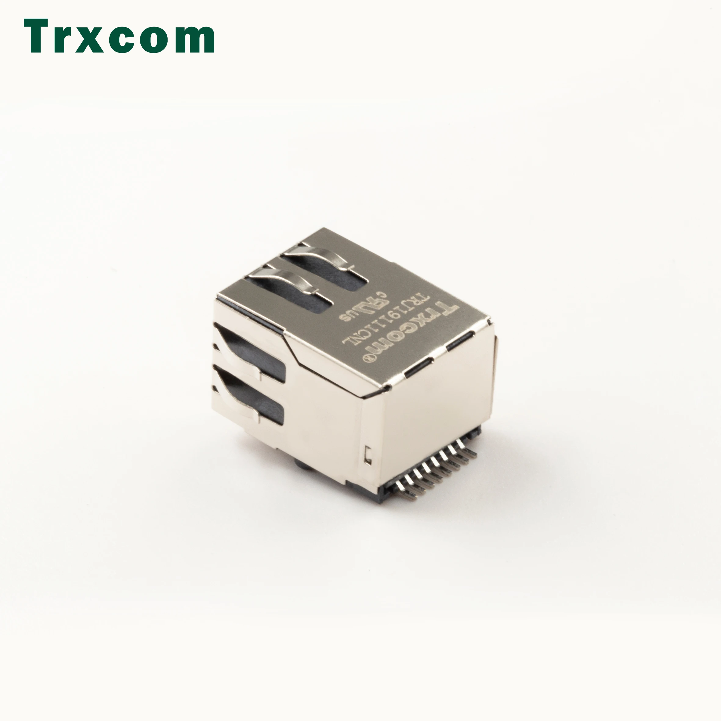 Trxcom  RJ45 Ethernet erect type  interface TRJD4713BEN replacement HFJV1-E1G16-L12RL isolation transformer