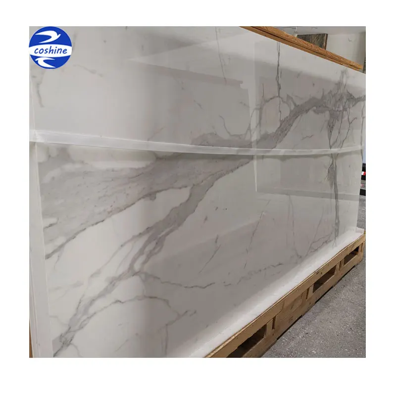 60x120 Ceramic Tile Floor 80x80 Calacatta White Grey Porcelain Small Slab