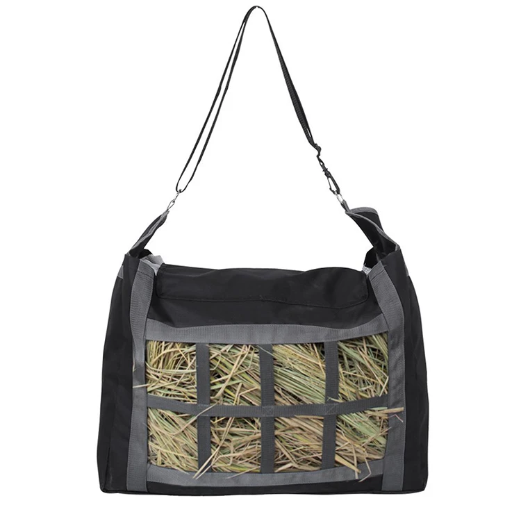 Лошадиный мешочек для сена с медленной подачей сена с регулируемым ремешком для переноски