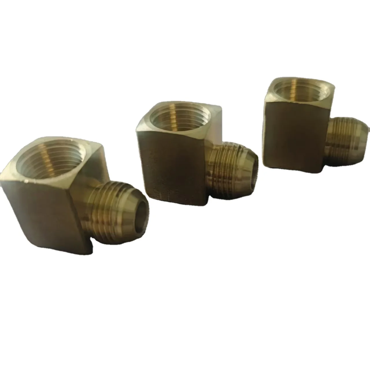 1/4 3/8 1/2 5/8 3/4 SAE 45 Male Female Flare Straight Elbow Cap Brass Fitting UNF Thread Air Conditioner
