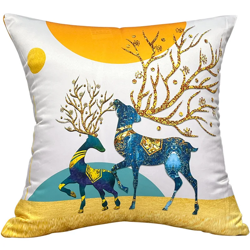 Large Back Support Lumbar Luxury Back Car Office Chair Sofa Seat Cushion Cover 50*50 Cases For Home Decor