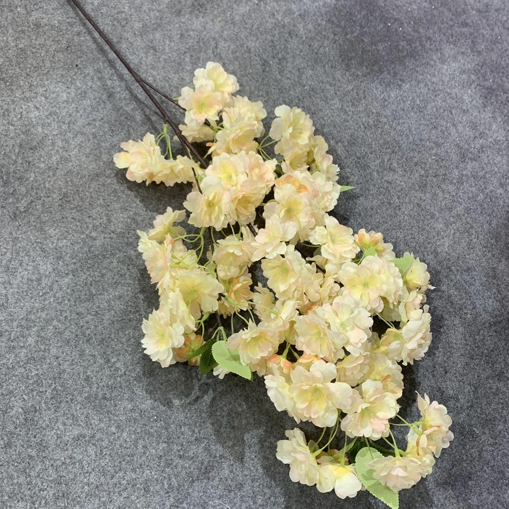 High Quality Silk Cherry Blossom Flower Artificial Cherry Blossom for Wedding Decor