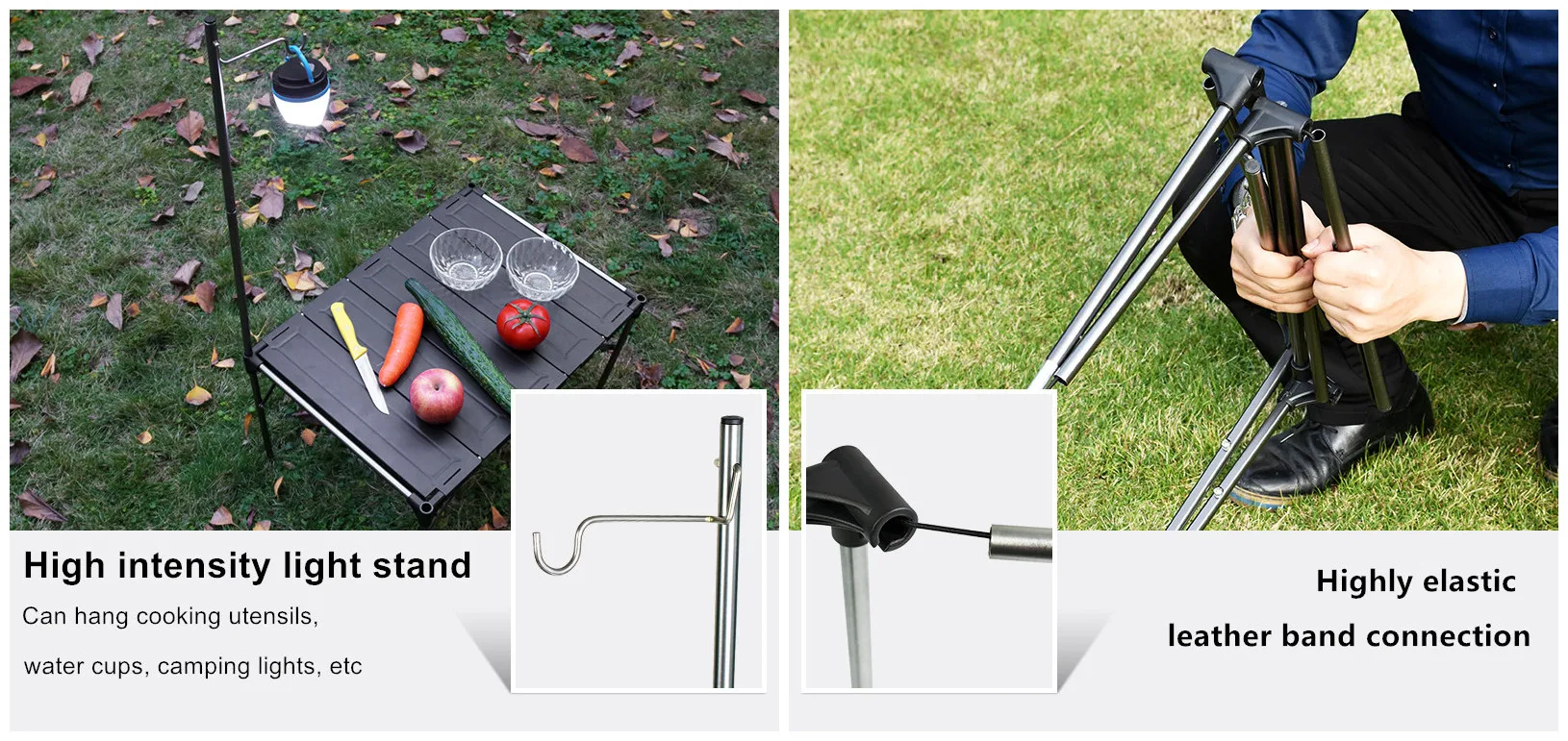 
Singda Camping Outdoor table Splicing Folding Table Changeable Picnic BBQ Dinner Camping Table 