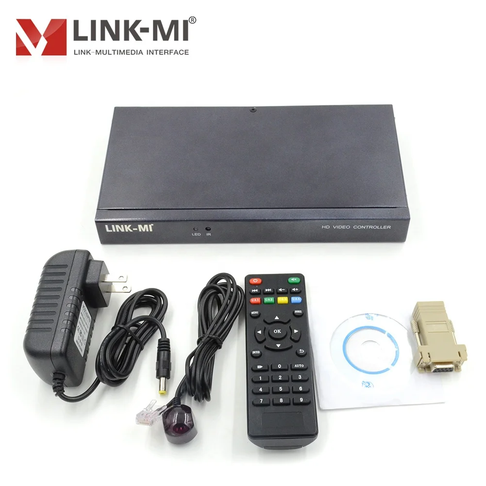 LINK-MI  HD Caption Adder 4x1 HDMI Video Capture Caption/Subtitles/Title Video Image Processor 4 in 1 out Video Processor