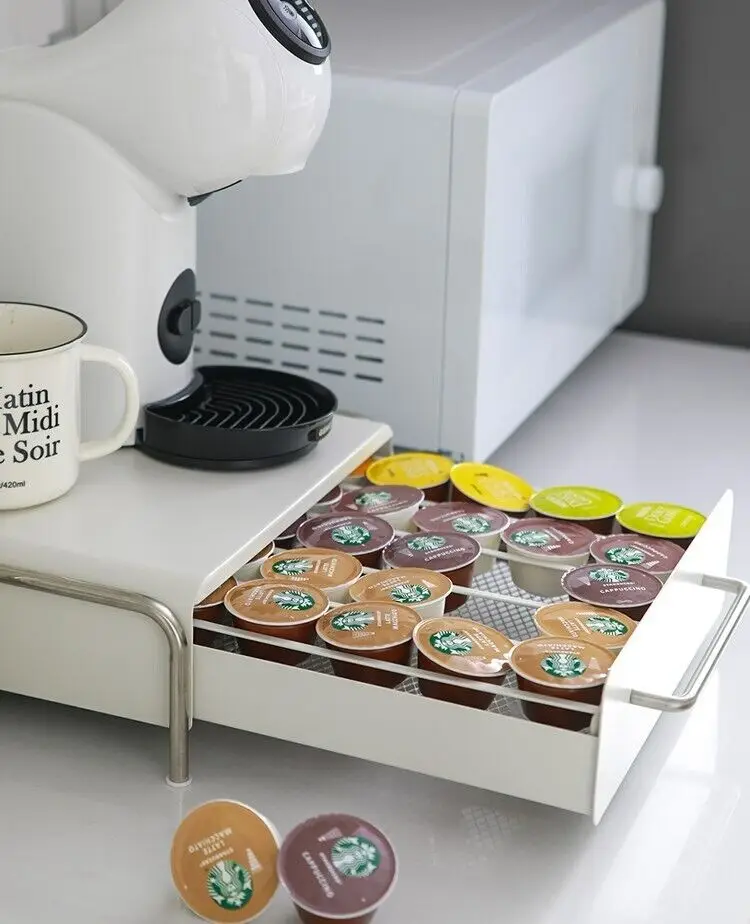 Dolce Gusto Coffee Pod Capsules Capsule Holder Storage and Organizer for 30pcs Coffee Machine Drawer Capsule Coffee Pod Drawer