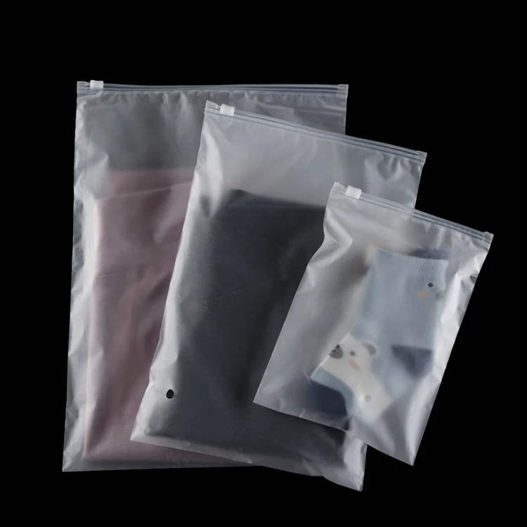 Factory price self seal plastic pack zipper bags for clothing packaging
