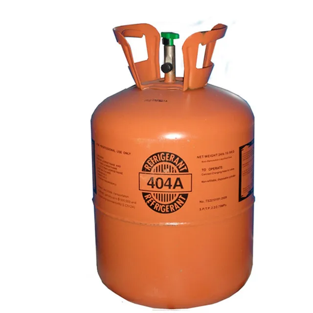 
R404a 24lb 10.9kgs transport refrigerant gas supermarket freezers cold storage show cases frozen icemaker 