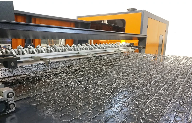 Automatic Continuous Bonnell Coil full Mattress Spring units Machine