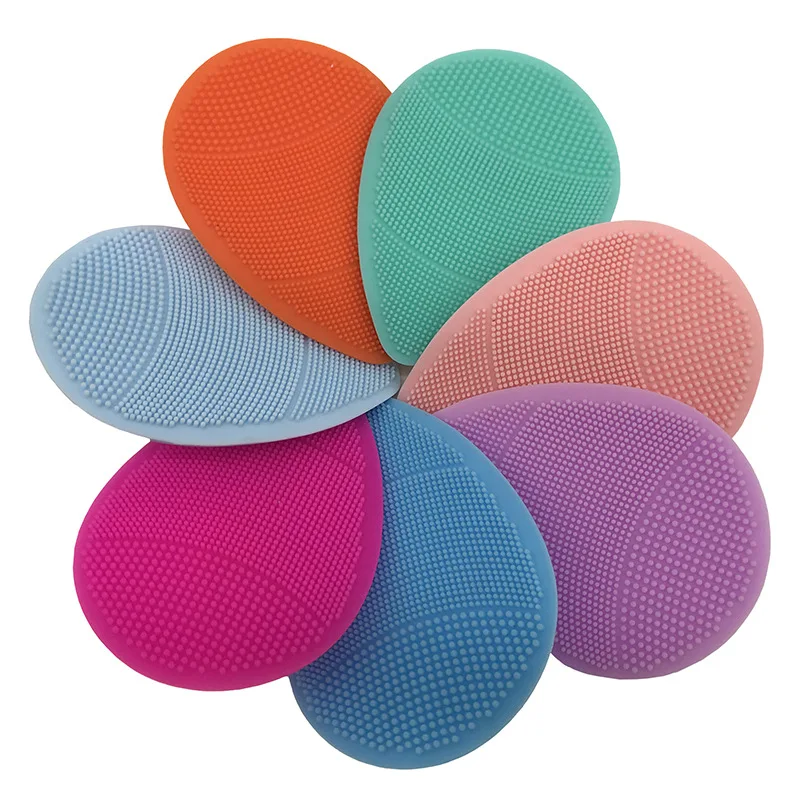 Soft Silicone Body Scrubber Baby Wash Massage Shower Exfoliating Silicone Body Brush Skin Scrubber Bath Brushes