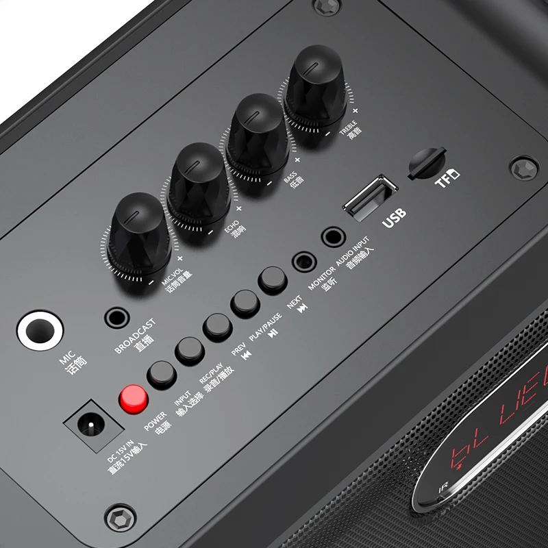 SHIDU 40 Вт Высококачественный портативный УВЧ беспроводной микрофон голосовой громкоговоритель перезаряжаемая система усилителей громкоговорителя