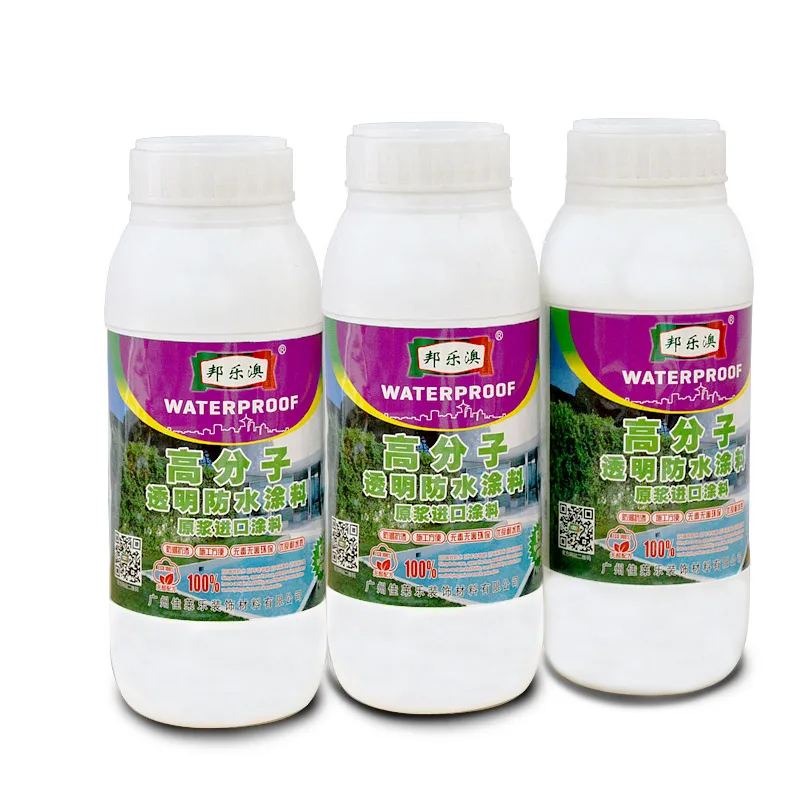 
Exterior wall roof leakage repair transparent waterproof material a brush stop leakage transparent waterproof paint 