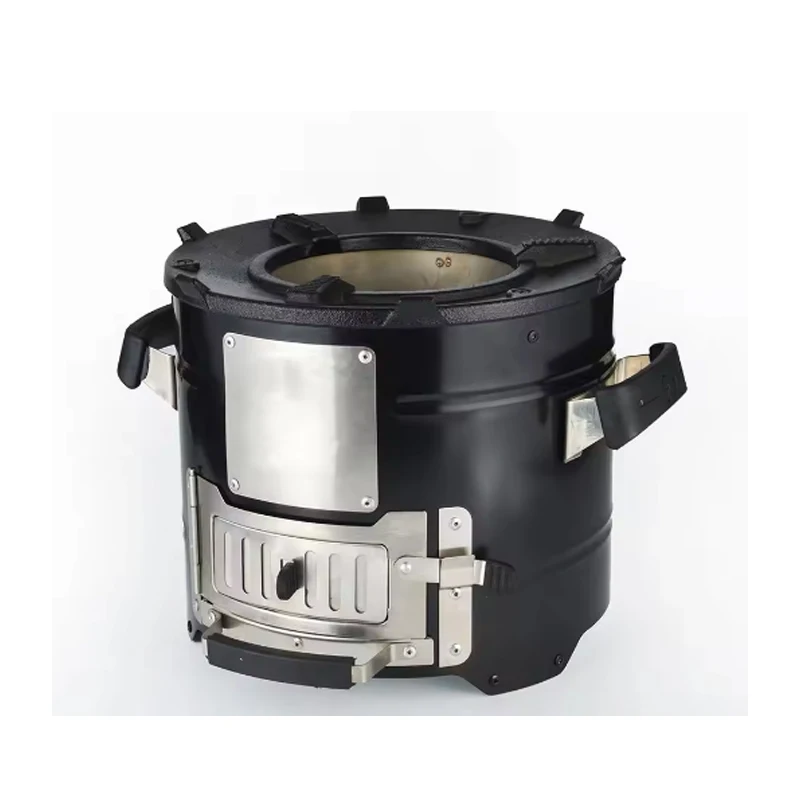 outdoor travel portable wood burning portable charcoal pellet camping stoves