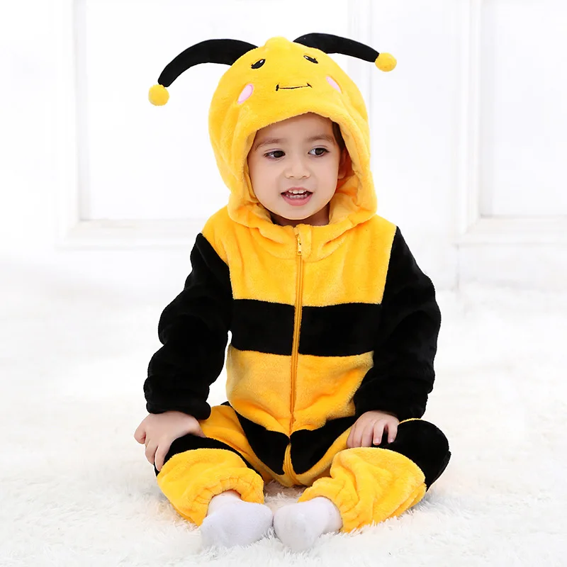 TONWHAR Warm & Practical Insect Costume for Children Bee Ladybug Worm kids halloween costume onesie
