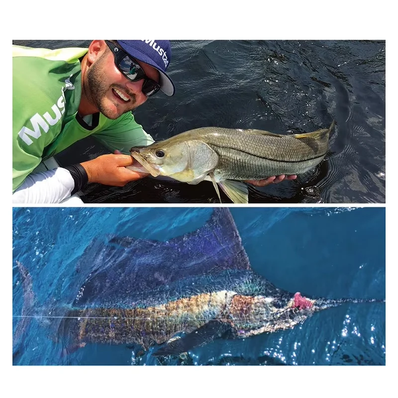 Mustad 10881 Stainless High Carbon Steel Large squid Bait fishing Assist slow fast Saltwater Jigging single fish jig Hooks