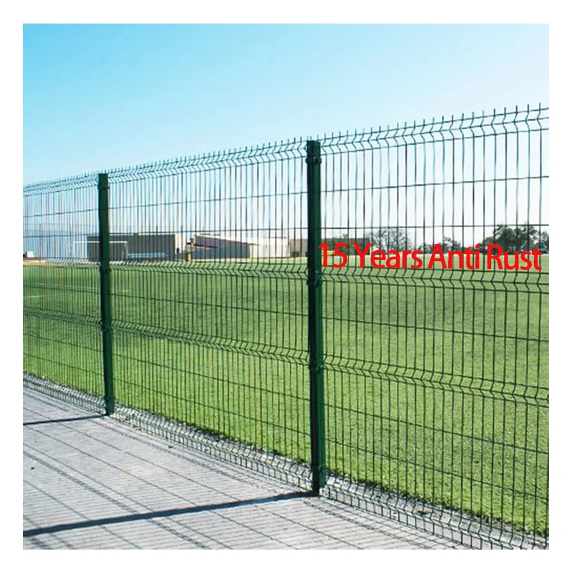 [15 Years Anti Rust]Customized PVC Coated Wire Mesh Fences Panels 3d V Bending Curved Garden Mesh Panel Fencing