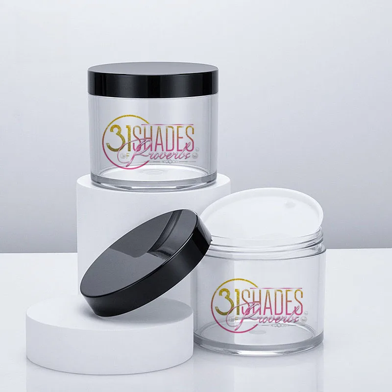 89 Teeth 300g thick wall cream bottle PET plastic scrub jar with ABS bottle cap wide mouth can be customized logo