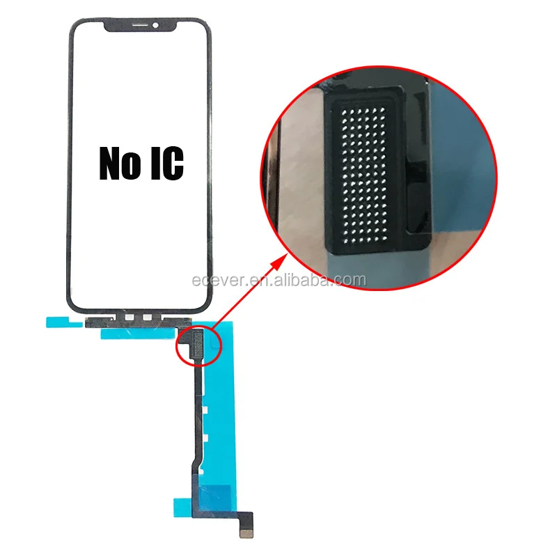 
 Без чипа IC, сенсорный экран, дигитайзер TP Для iphone 11 11 Pro Max для удаления предупреждающих сообщений  