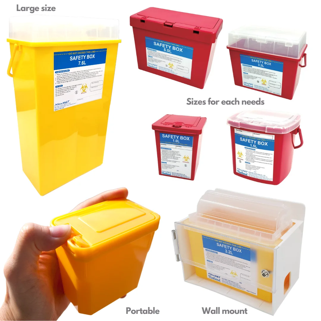 Highly portable container for the disposal of medical waste