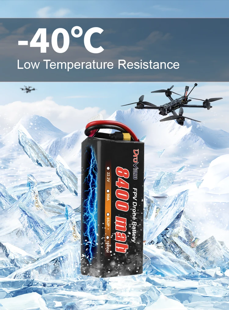 Droview 6S2P 22V MOLICEL MOLI 8400mAh 9AH 10AH 6S 21.6V 22.2V 21700 P42A P45B  UAV drone model airplane high density battery