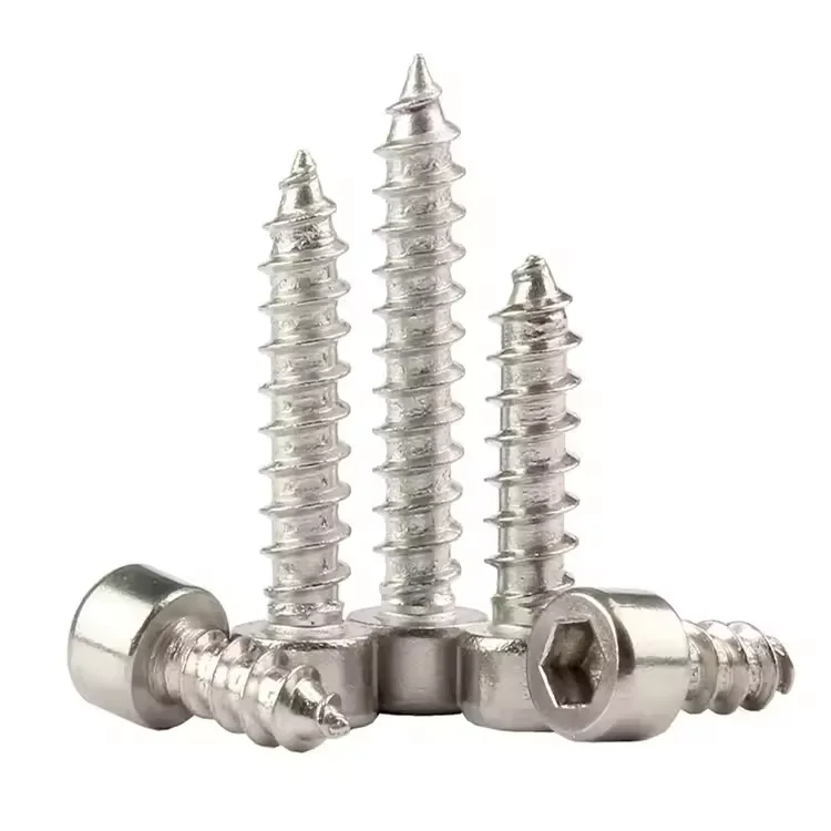 304 stainless steel cylindrical head hexagonal self-tapping screws hexagonal screws M2M2.6M3M3.5M4M5